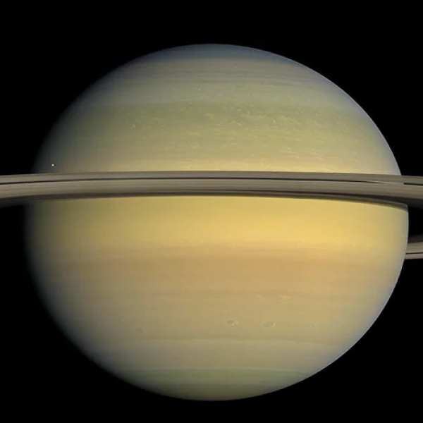 NASA photo of Saturn with rings