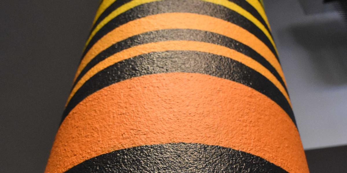 Rainbow colored pillar