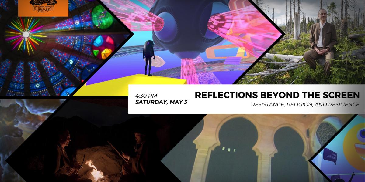 Dome Fest West collage of films in screening block
