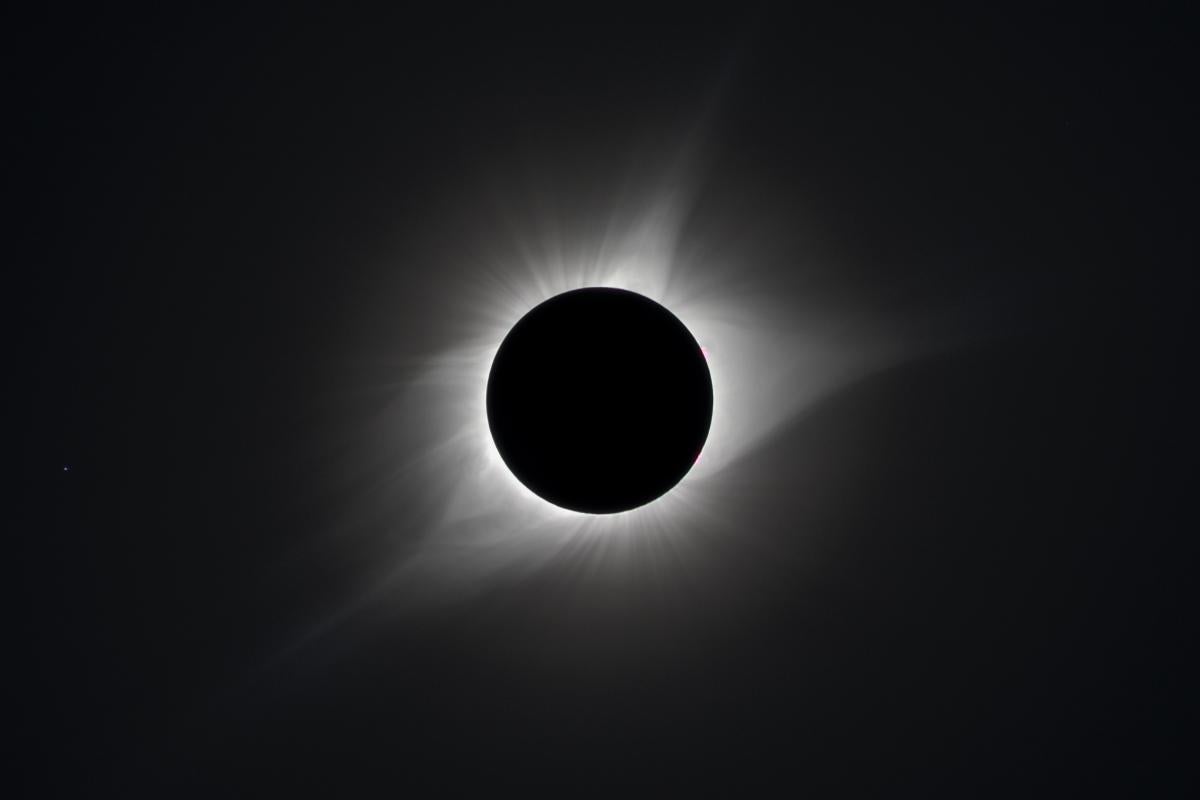 Total solar eclipse with corona