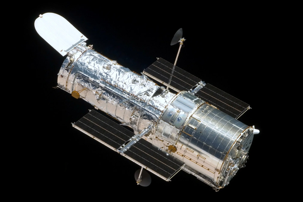 Hubble Space Telescope in space