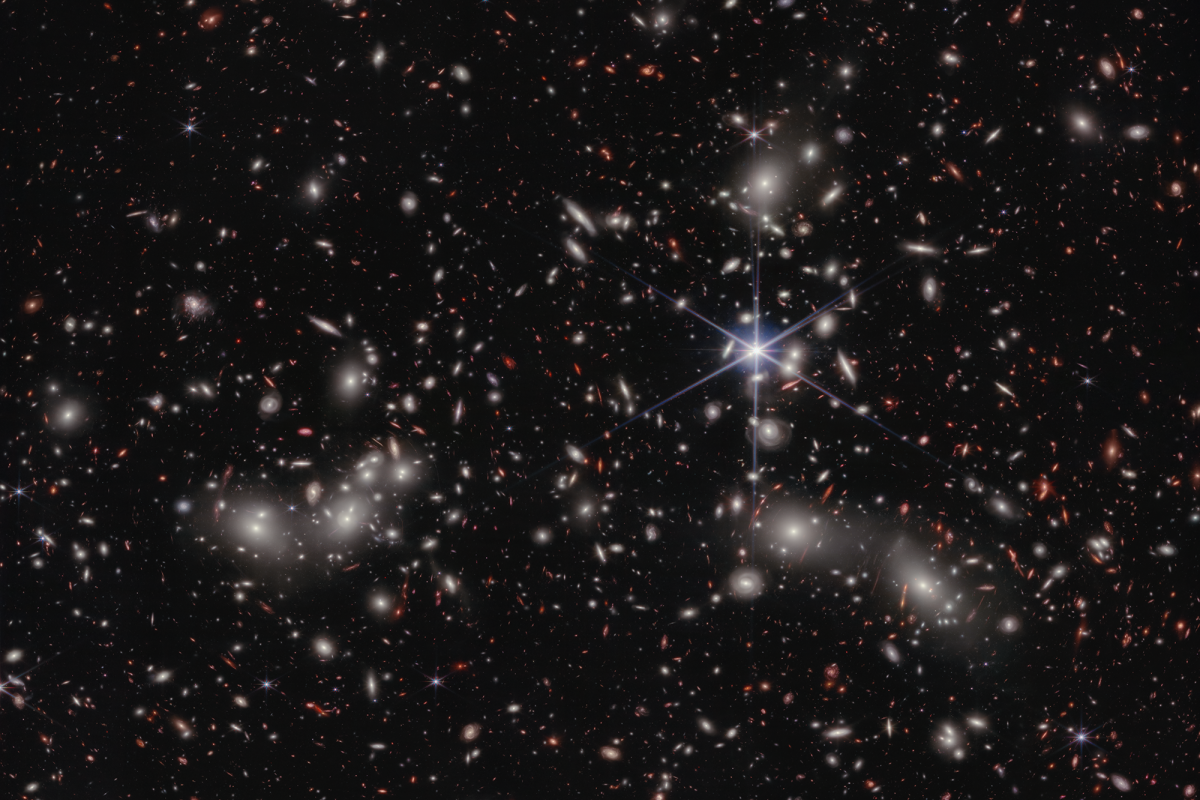 Pandora cluster taken with the NIRCam on JWST