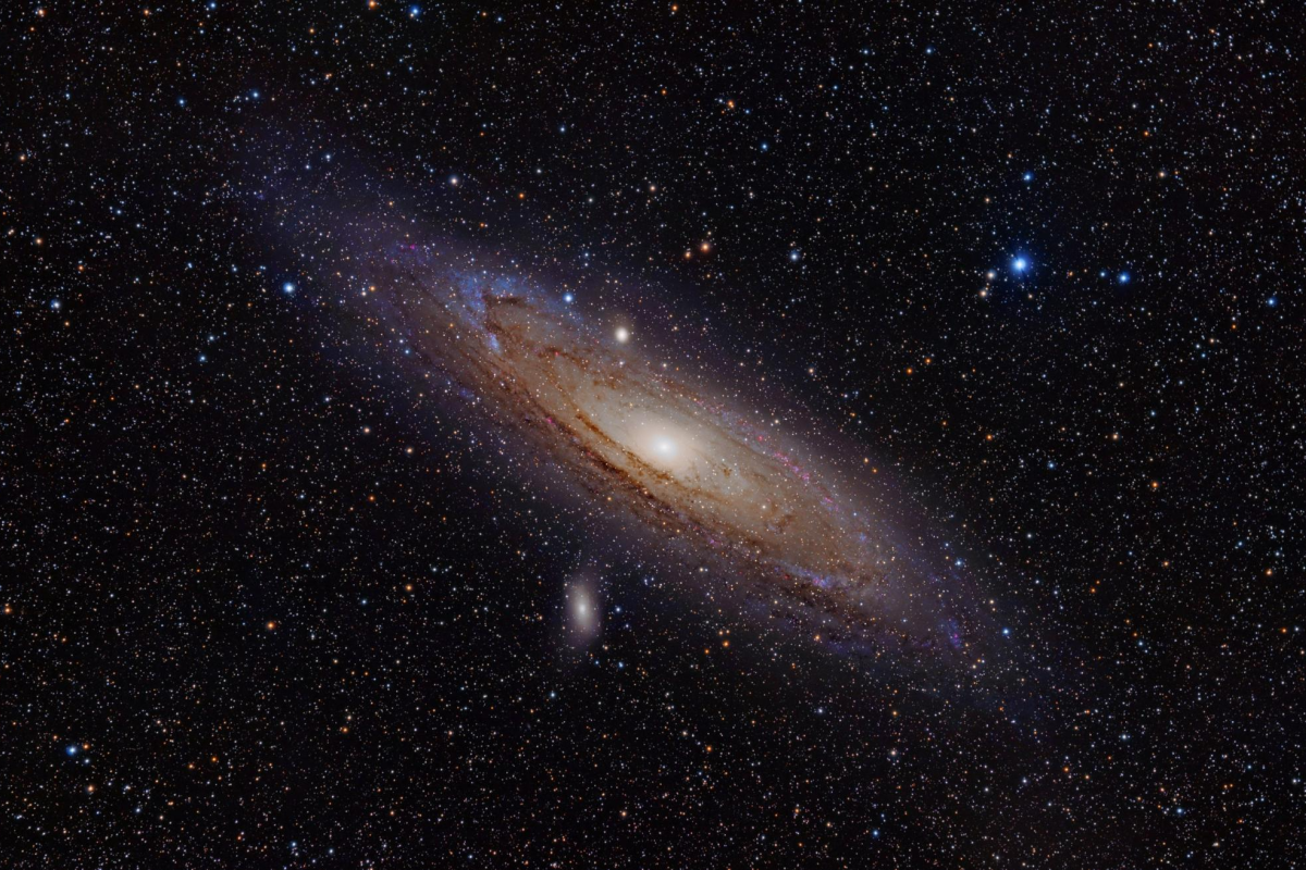 Photo of the andromeda galaxy in full color