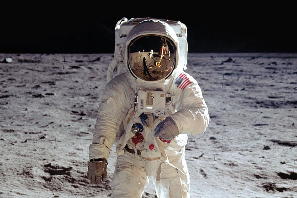 Astronaut on the moon