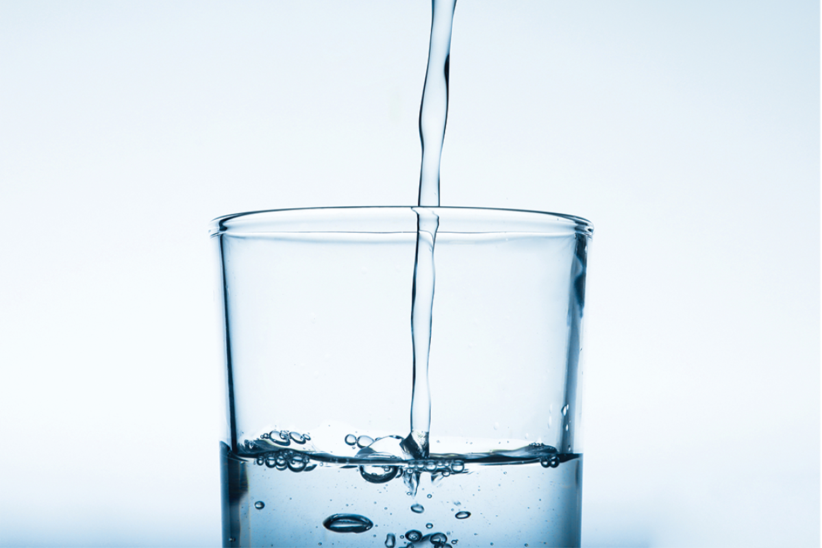 Photo of a glass of water