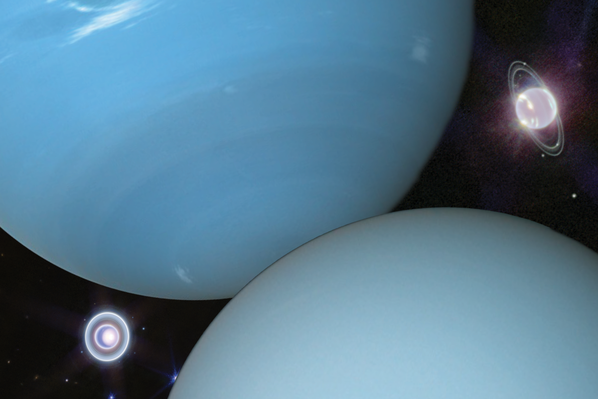 Photos from NASA of Neptune and Uranus