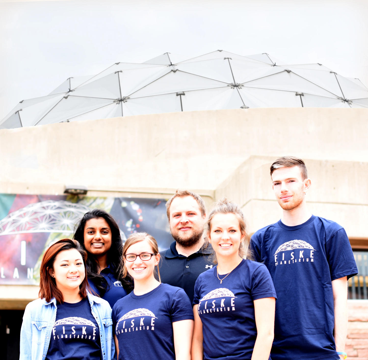 Group of Fiske students