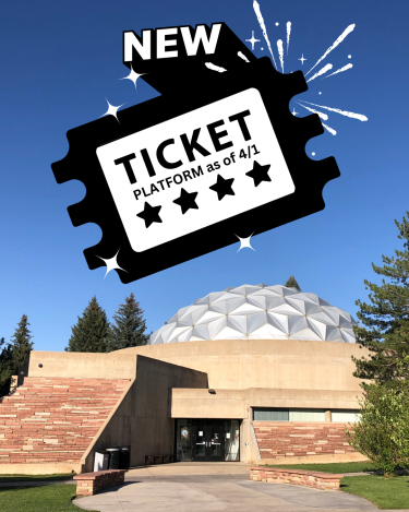 Picture of Fiske with new ticketing system graphic