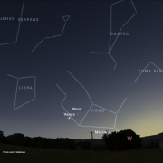 Western Sky from Boulder September 9, 2021 photo Credit Stellarium