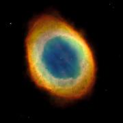 A photo of the Ring Nebula M57 from Hubble Space Telescope