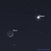 Graphic of December 4 showing the Crescent Moon and Venus