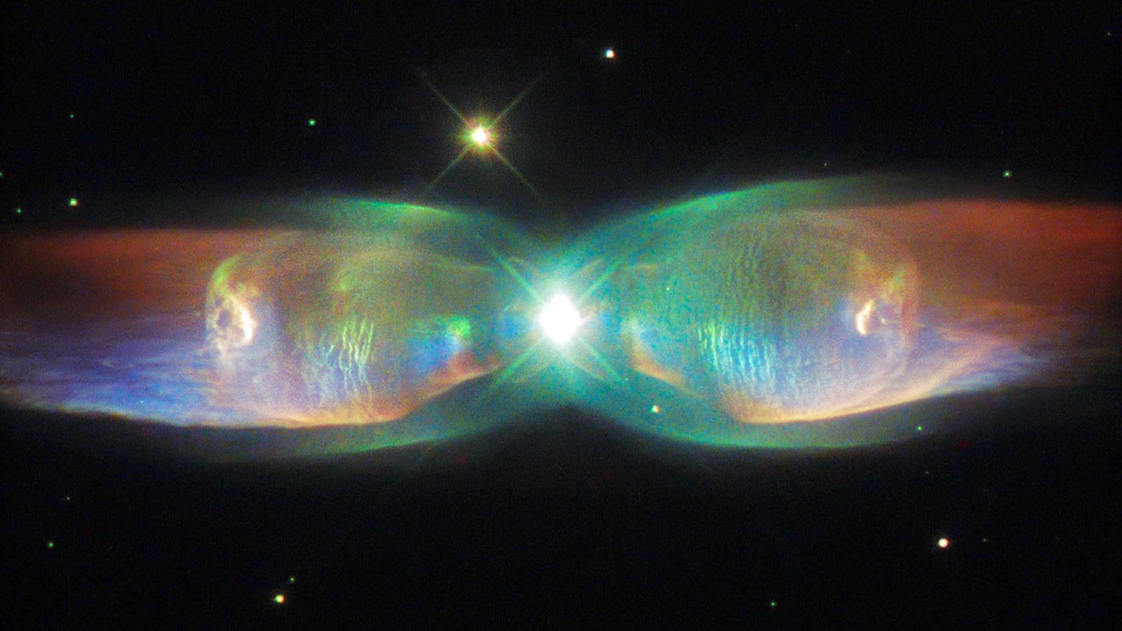 Photo of the butterfly nebula from Hubble