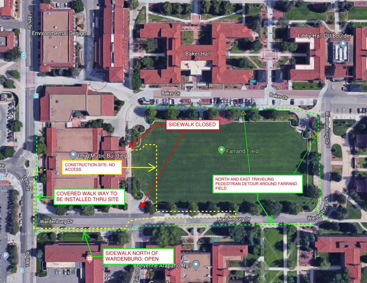 IMIG pedestrian reroute