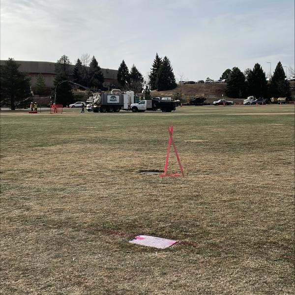 Utility potholing at the business field