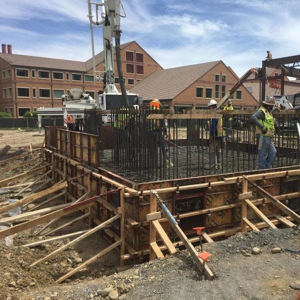 Foundation Work for the Addition