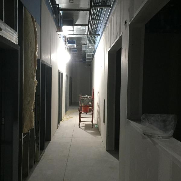 interior cement hallway