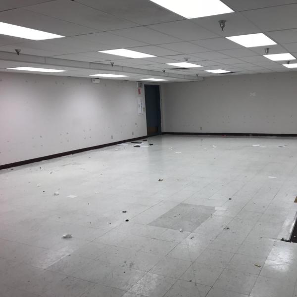 The percussion instruction room following its relocation to Carlson