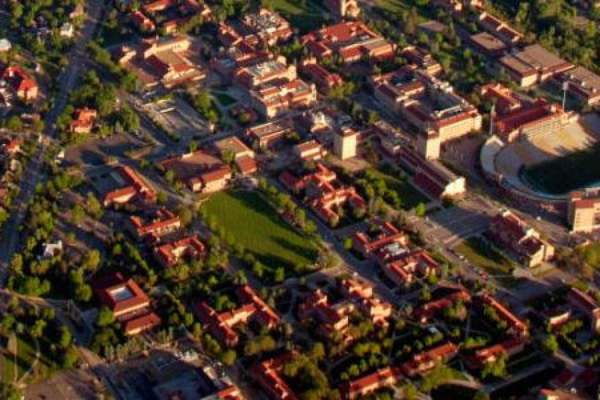 aerial view of campus