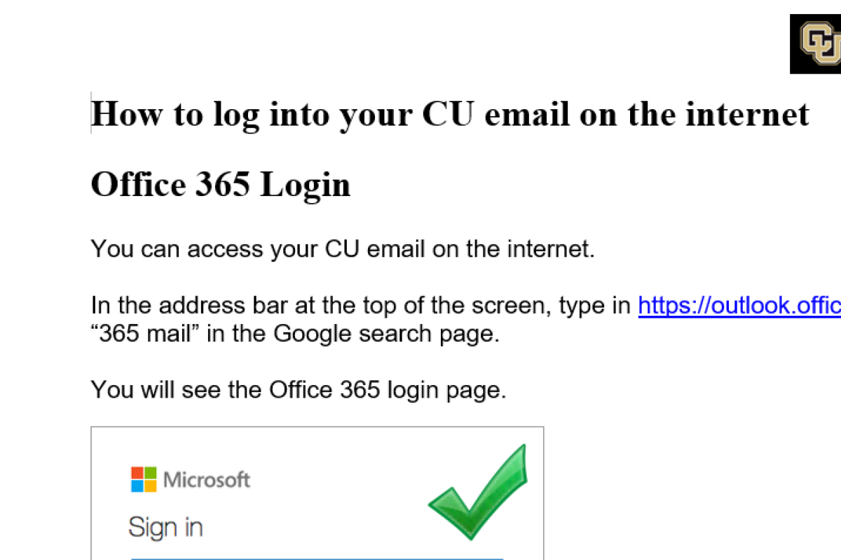 CU email on the internet