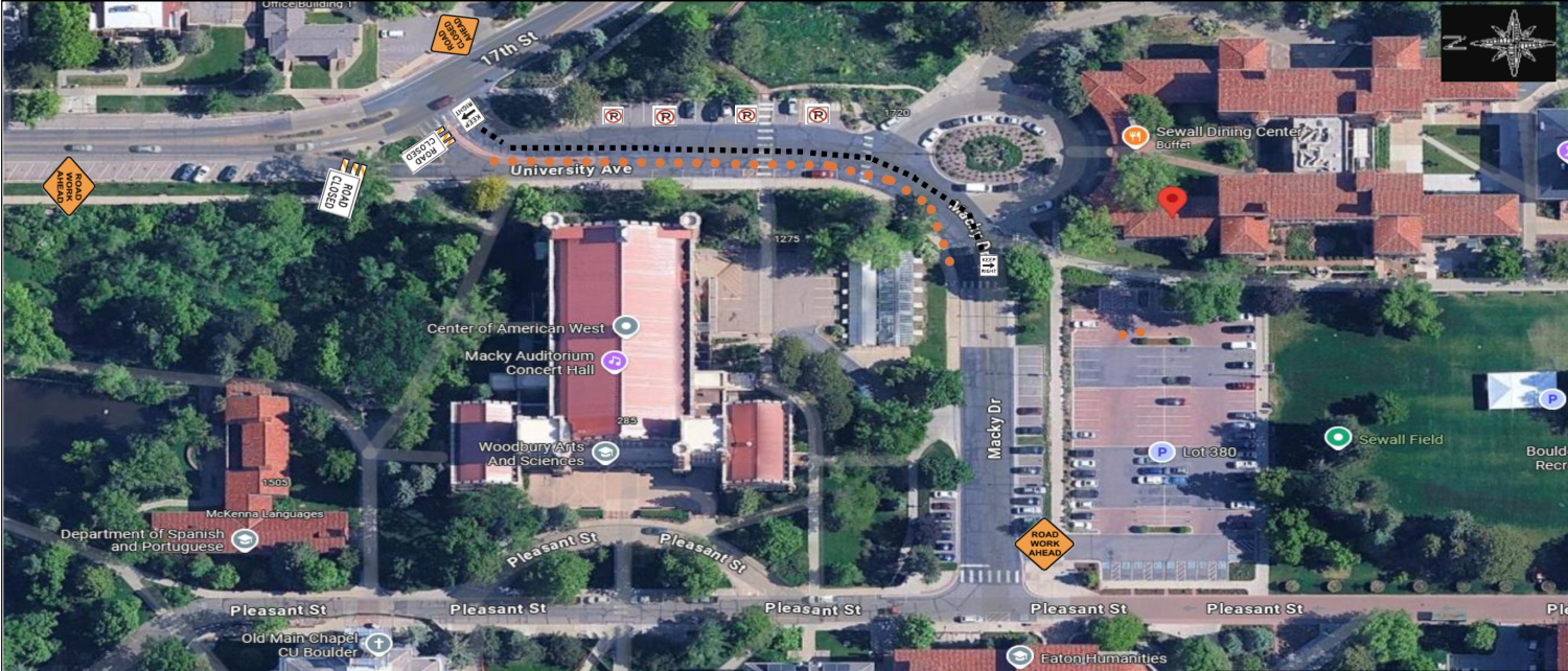 Outage map for Sewall Hall sewer