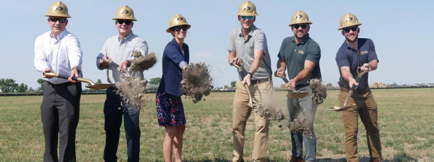 Virtual net metering off-site solar array ground breaking