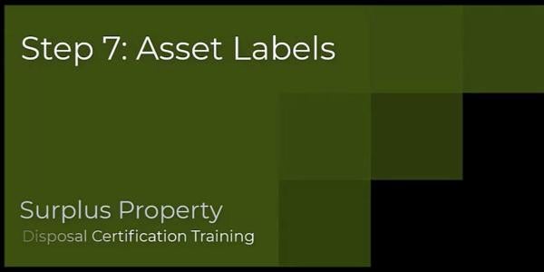 Placing Labels On Your Assets Video