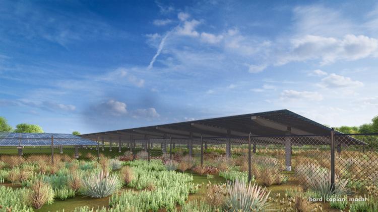 Solar array rendering