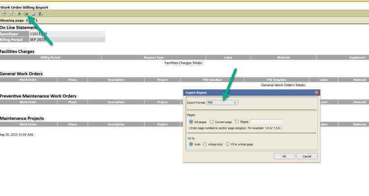 export to PDF