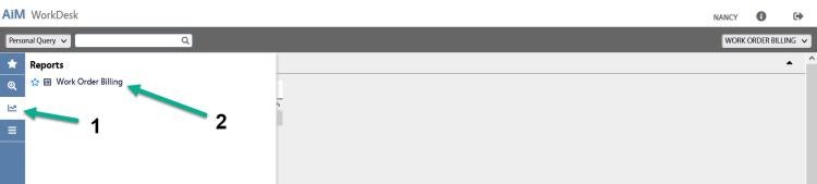 reports - work order billing