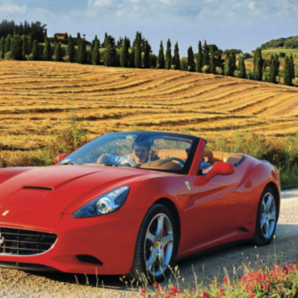 Ferraris in the Italian countryside