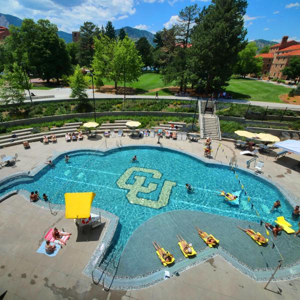 Swimming pool at CU Rec Center