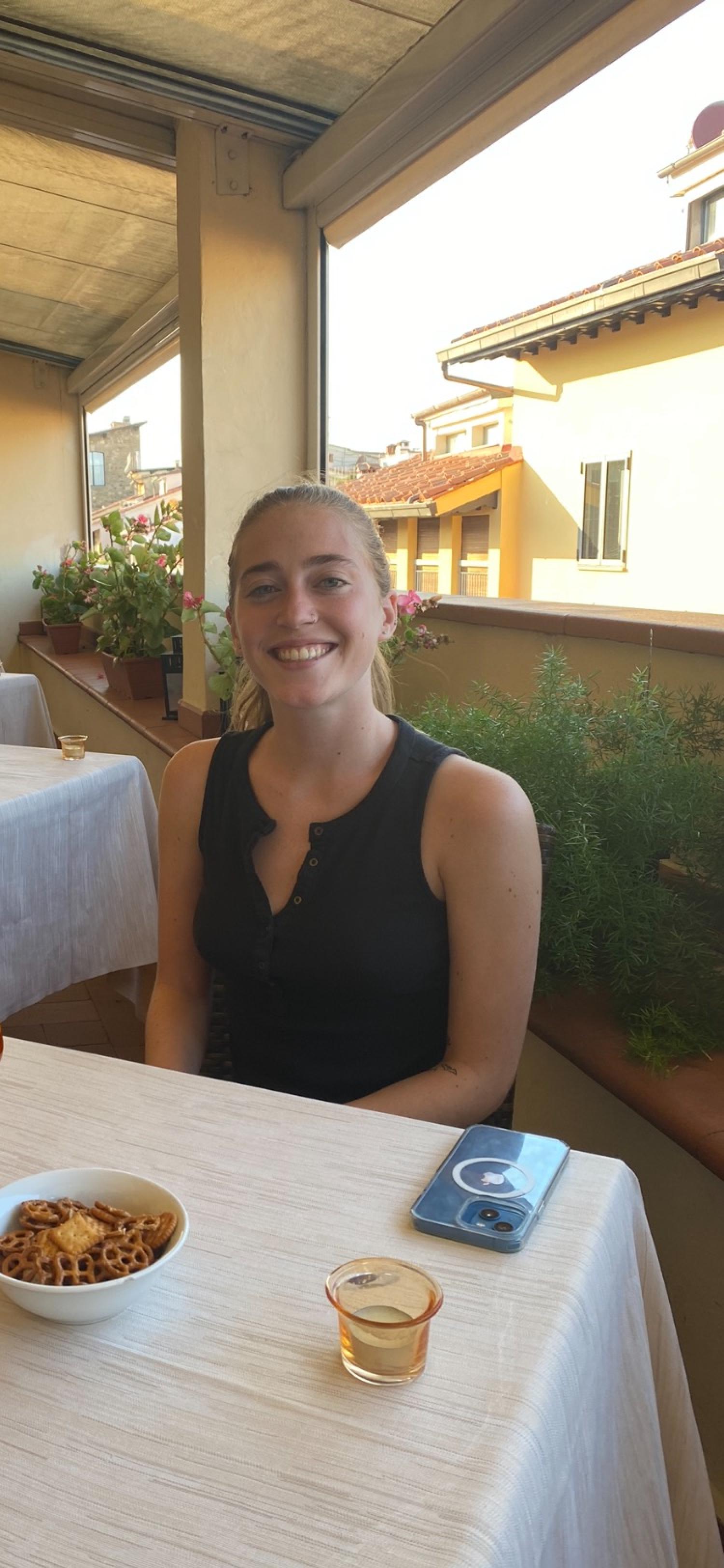 A picture of Anna in Italy