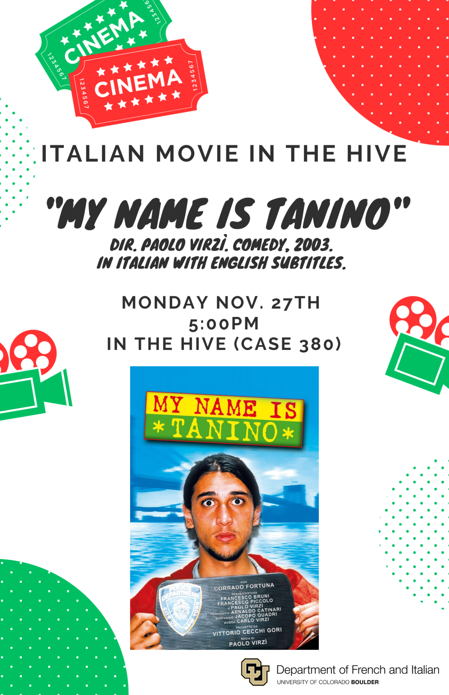 Italian movie in the HIVE