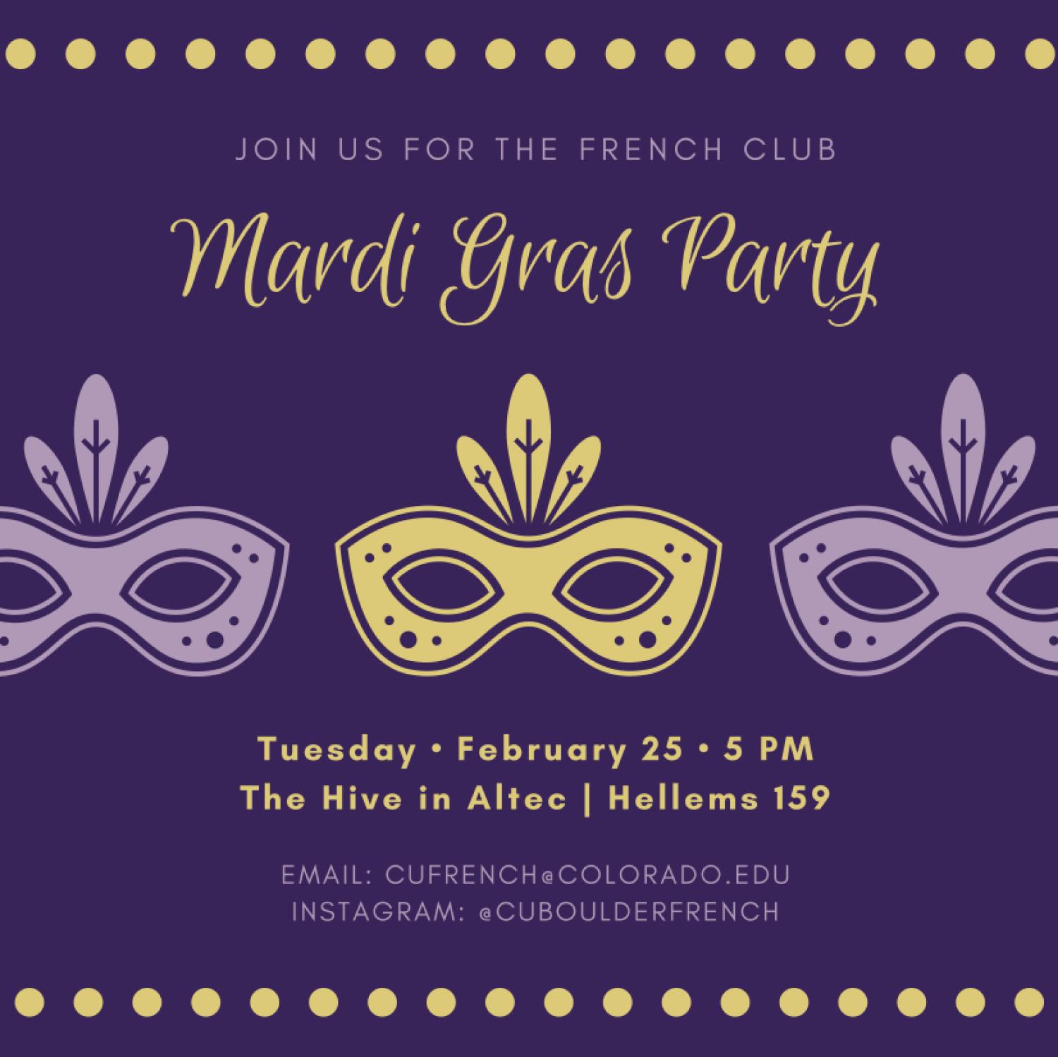 CU French Mardi Gras Poster