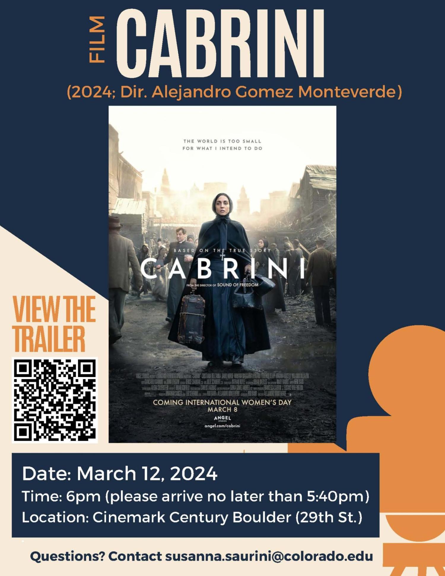 A flyer with the information listed about event location, time, and date
