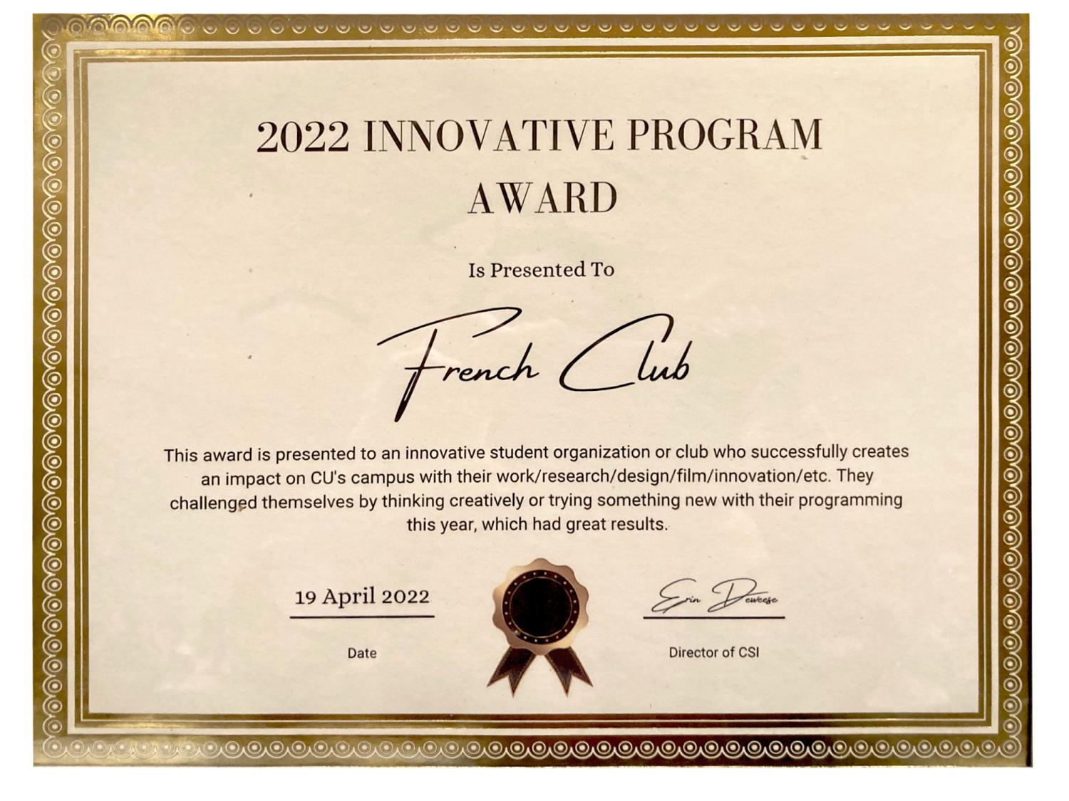 2022 Innovative Program Award