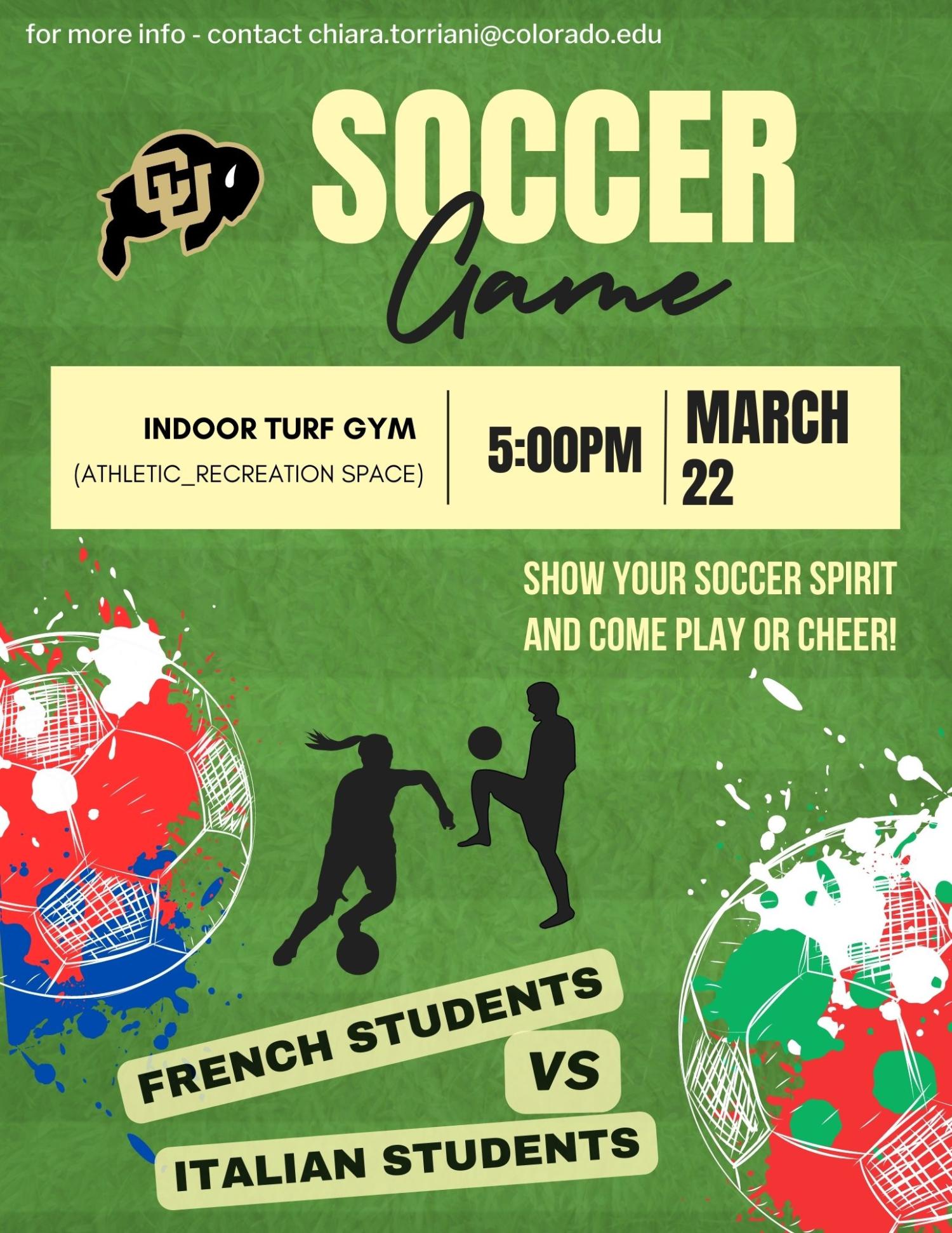 soccer game poster