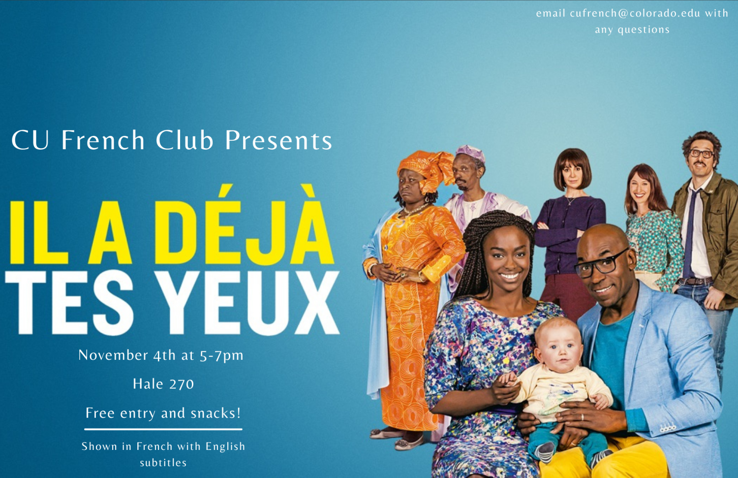 Il a déjà tes yeux poster