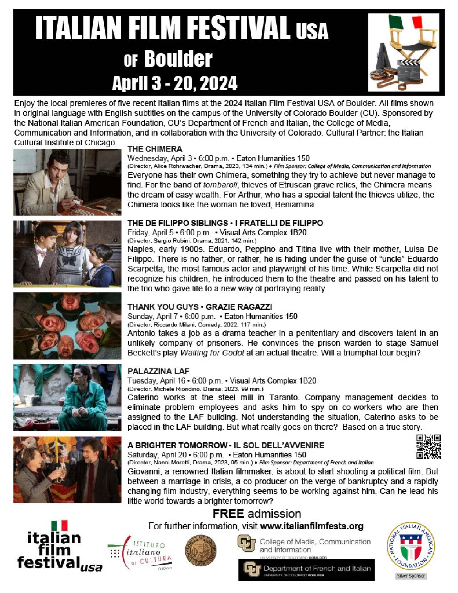 Italian Film Festival Flyer