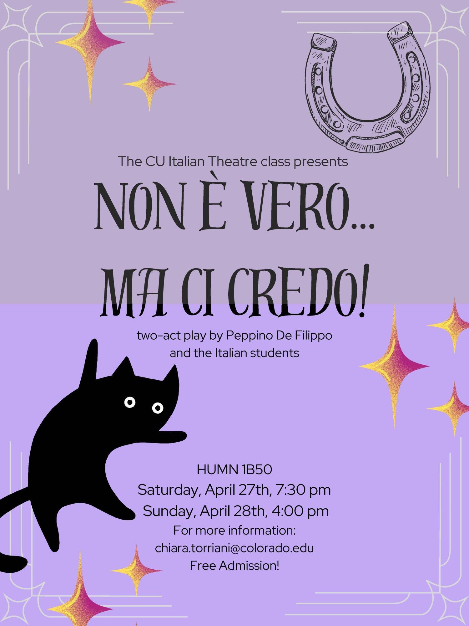 Poster for event