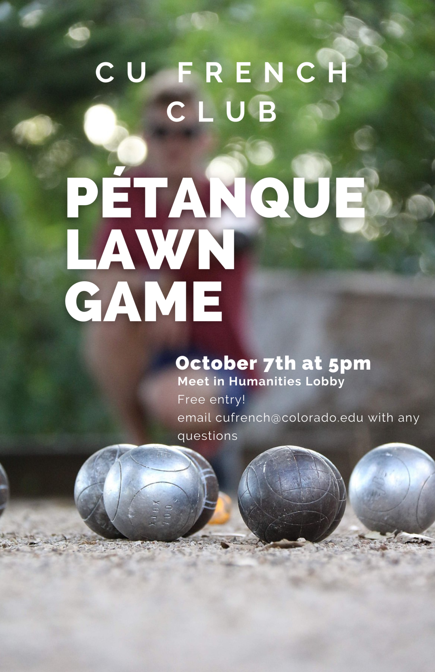 petanque lawn game poster