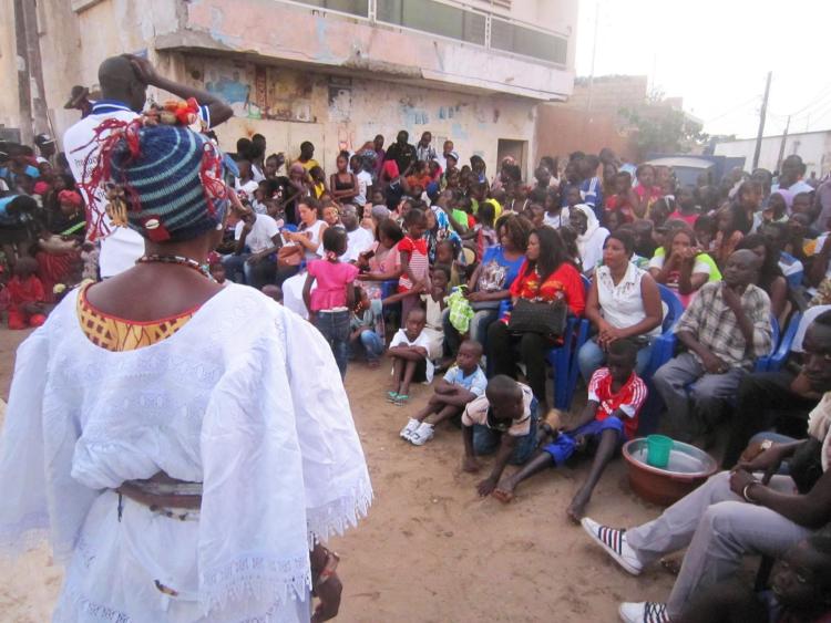 People gathering in Senegal