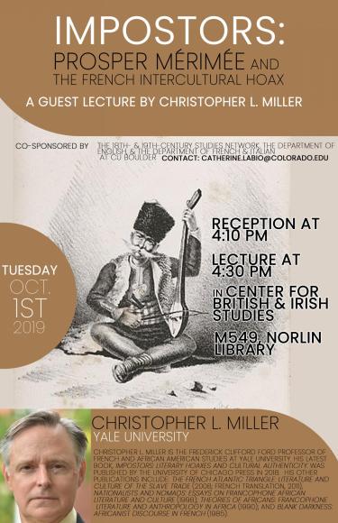 Christopher Miller poster of lecture