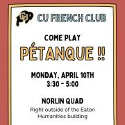 poster french club showing game 