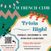 a flyer of Trivia Night