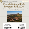 French MA and PhD Program Fall 2026
