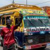Dakar street and bus