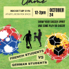 A flyer sharing information on Match de Foot