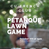 petanque lawn game poster