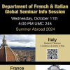 A flyer sharing information on Global Seminars